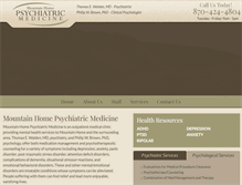 Tablet Screenshot of mhpsychiatric.com
